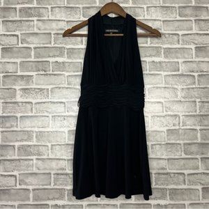Jones Wear Dress Tank Top Sleeveless Formal Event Solid Black Flowy Size 8